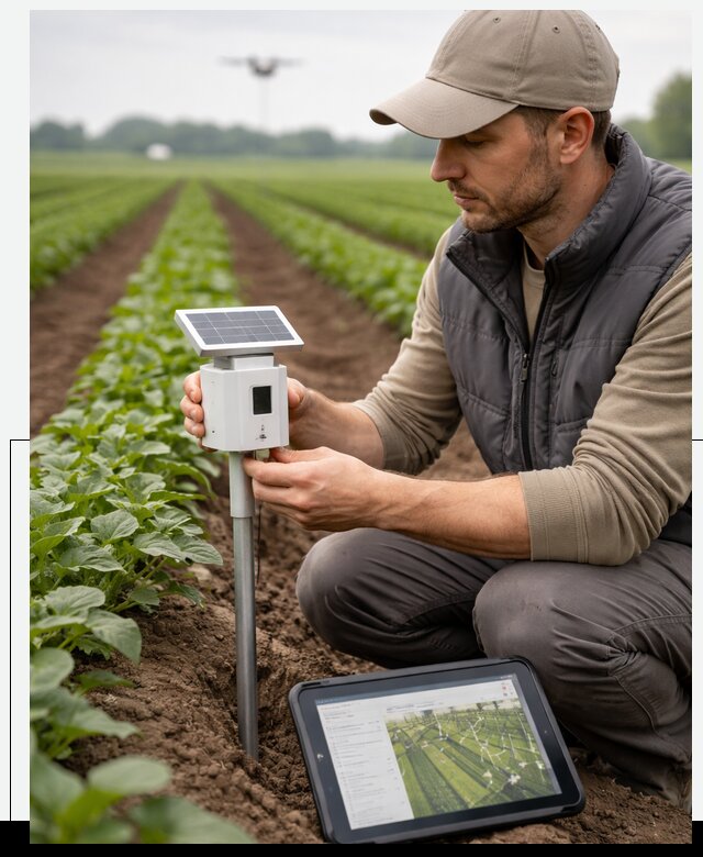 IoT мониторинг сельскохозяйственных полей и контроля в Валуйках