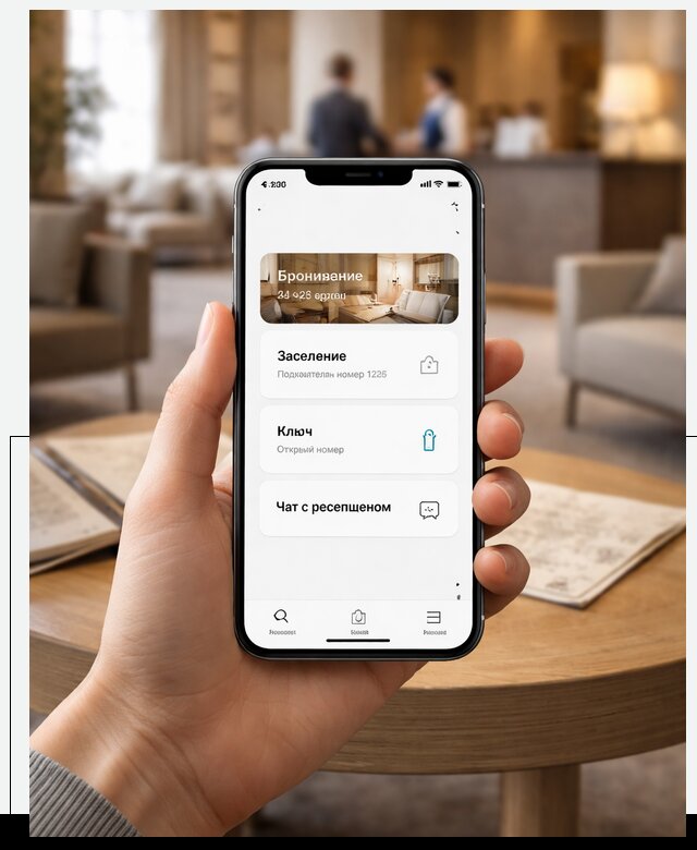 Мобильное приложение для гостей отеля в Валуйках, управление сервисом